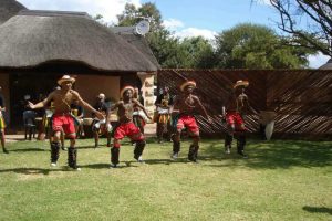 Performing a traditional dance